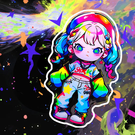 Cool Girl Fridge Stickers - m bling bling