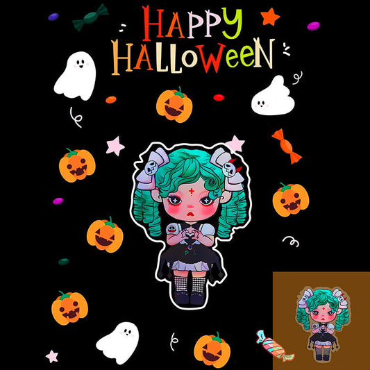 Little Witch Fridge Stickers - m bling bling